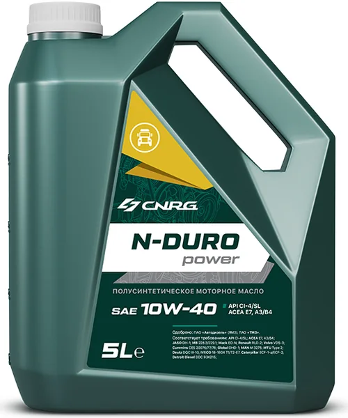 CNRG N-Duro Power 10W-40 CI-4/SL, фасовка 5 л