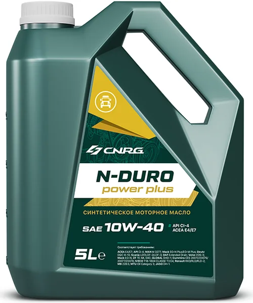 CNRG N-Duro Power Plus 10W-40 CI-4, фасовка 5 л