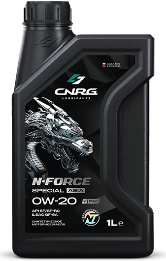 CNRG N-Force Special Asia 0W-20 SP/GF-6A, фасовка 1 л