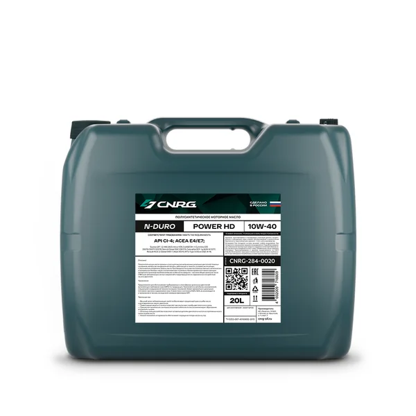 CNRG N-Duro Power HD 10W-40 E4/E7, фасовка 20 л