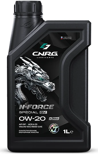 CNRG N-Force Special GV 0W-20 SP; C5, VCC, фасовка 1 л
